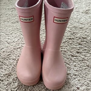 Little girls Hunter Blush Pink Waterproof Boots